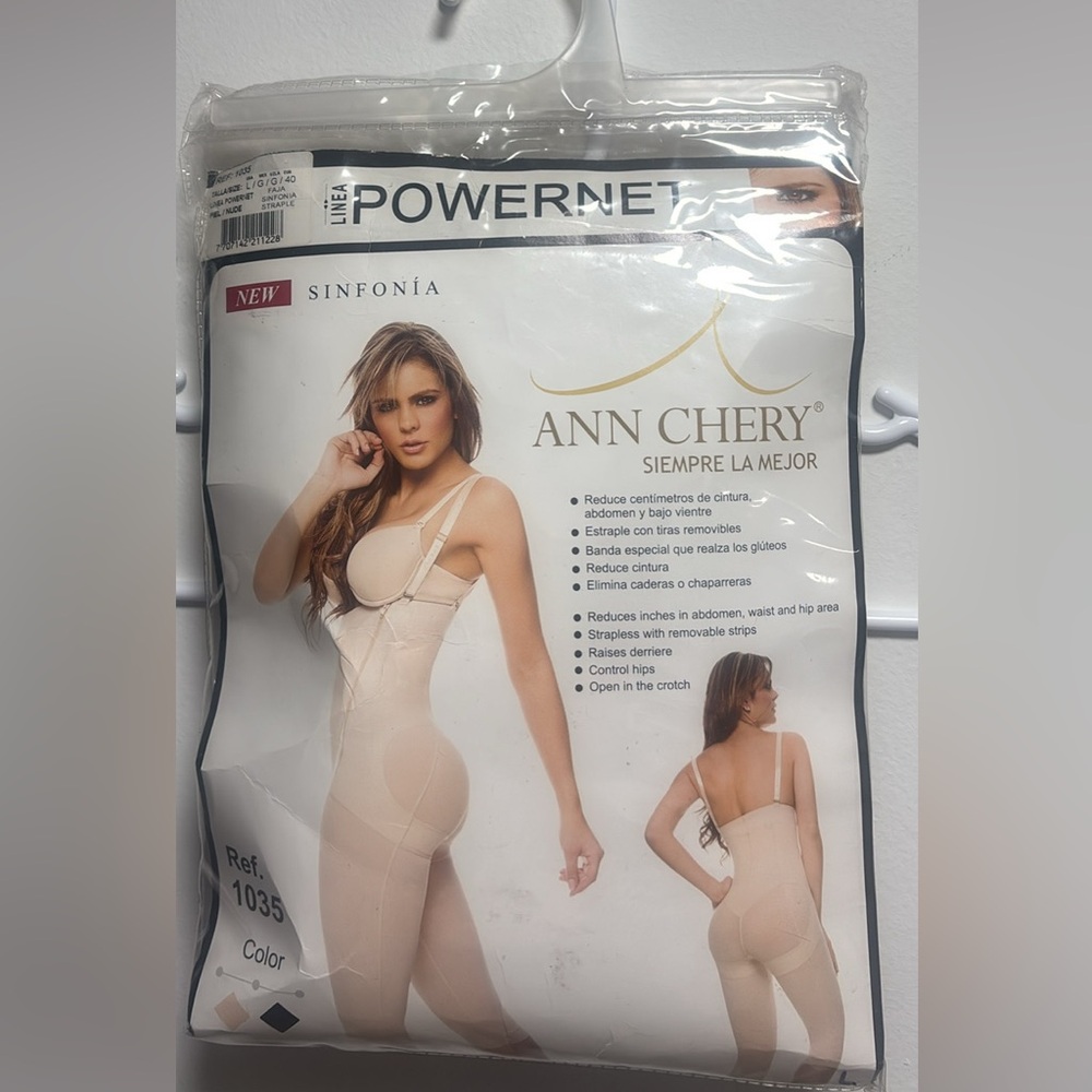 Ann Chery Beige long-legged, high compression post surgery faja.
